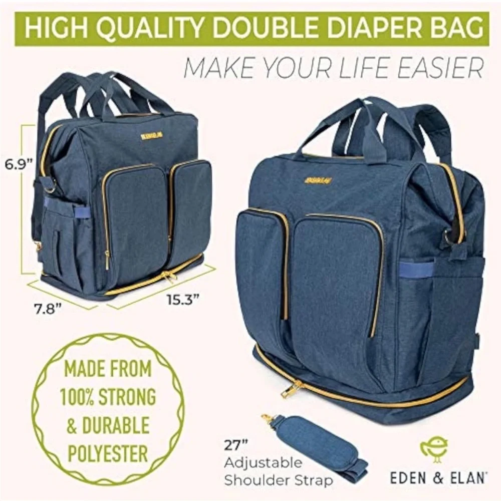 E EDEN & ELAN Diaper Bag Backpack Large Capacity